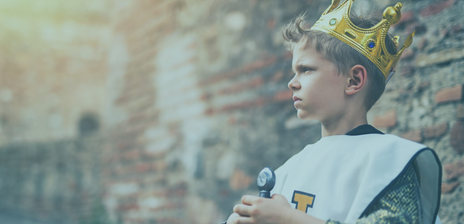 Boy dressed as a prince