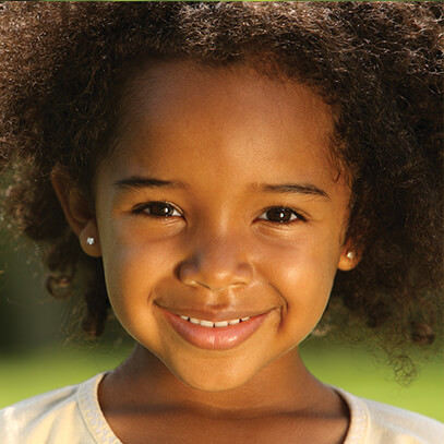 Young girl smiling